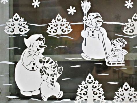 Вытынанки на Новый 2025 год на окна — шаблоны вытынанок формата А4