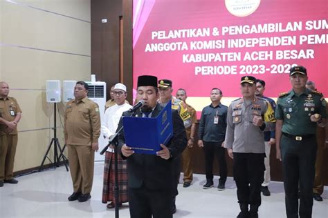 Lima Komisioner KIP Aceh Besar Dilantik