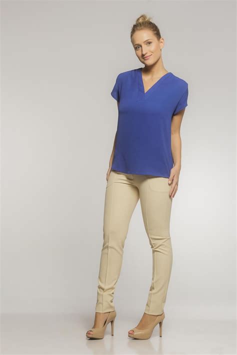 Cal A Social Feminina Nude Unique Alfaiataria