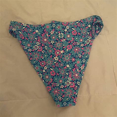 Frankies Bikinis Women S Blue And Pink Bikini And Tankini Bottoms Depop