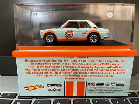 Hot Wheels RLC Gulf Datsun 510 Hobbies Toys Toys Games On Carousell