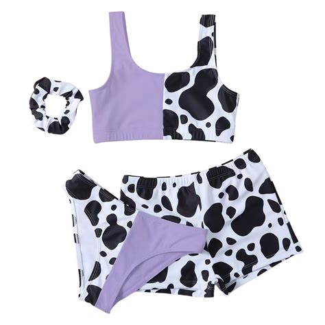 Eileial Girls Piece Swimsuit Piece Bikini Sets Girl S Cute Piece Swimsuit V Neck Spaghetti