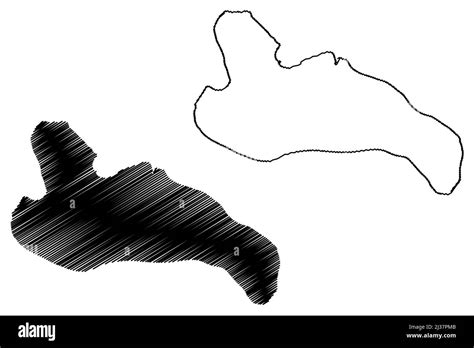 Rantau island (Republic of Indonesia, South East Asia) map vector
