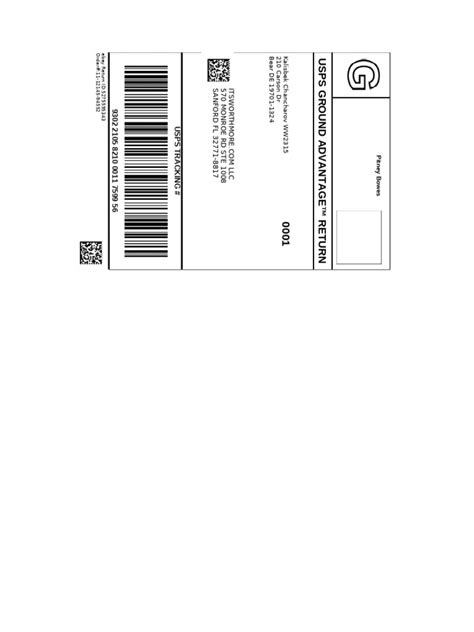 Return Label Pdf