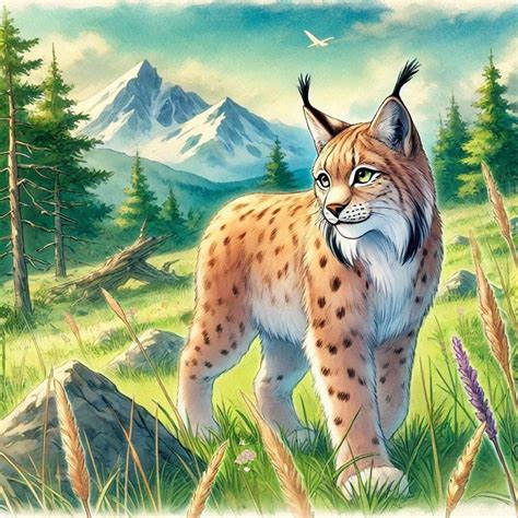 eurasian lynx anime animals animals eurasian lynx