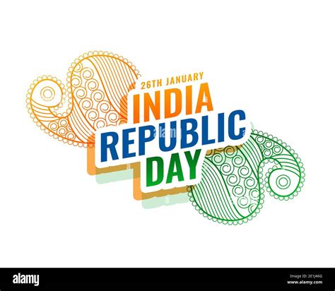 Creative Indian Republic Day Background, Wishes, Greeting Stock Photo ...