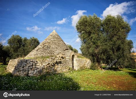 Trulli Olive Grove Val D Itria Puglia Apulia Italy Stock Photo By