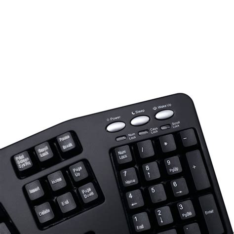 Adesso Pck B Tru Form Media Contoured Ergonomic Keyboard