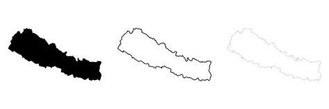 Nepal Political Map Of Administrative Divisions Vector Image