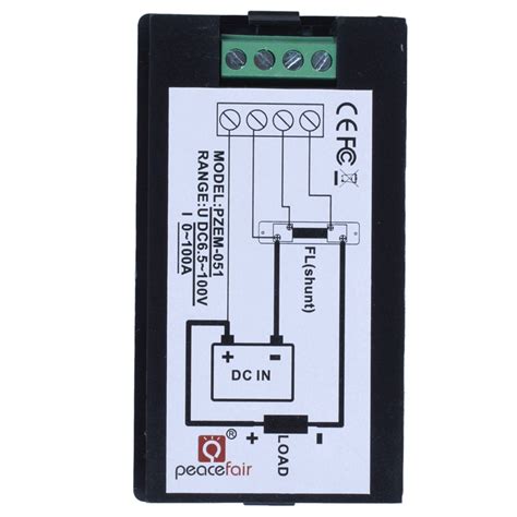 Dc 65 100v 0 100a Lcd Digital Display Ammeter Voltmeter Multimeter