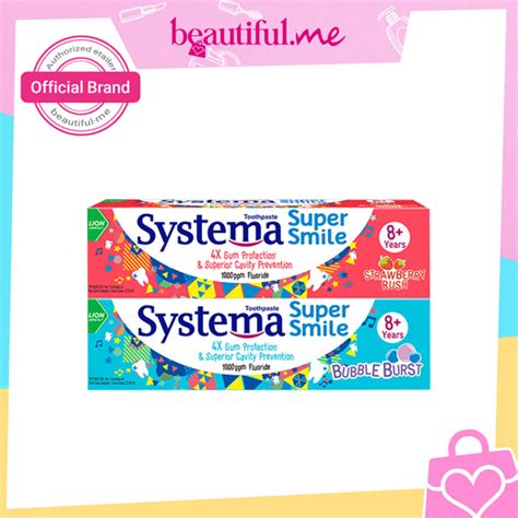 Qoo Systema Super Smile Toothpaste Bubble Burst Strawberry