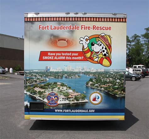 Adam Margan Fire Safety Trailer Full Graphic Wraps