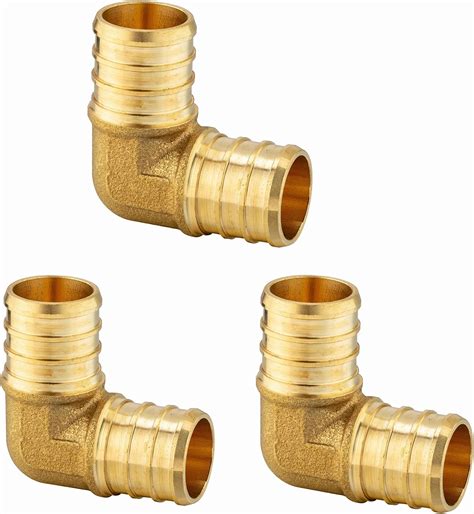 PEX Fittings 1 Inch Elbow 90 Degree Barb Brass Fittings Crimp Cinch