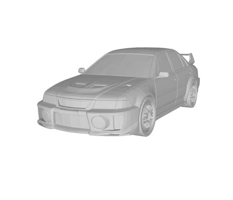 Archivo Stl Mitsubishi Lancer Evolution V・diseño Imprimible En 3d Para