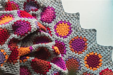 Campfire A Crochet Hexagon Blanket Pattern Polka Dot Cottage