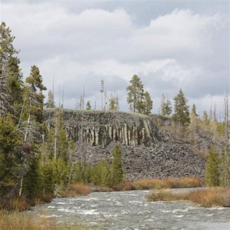 Sheepeater Cliff In Yellowstone National Park Wy