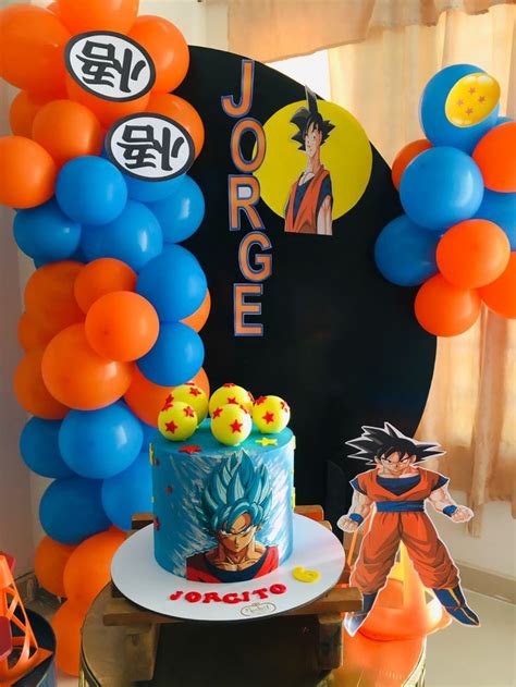 Decoraci N Drag N Ball En Pasteles De Goku Pi Ata De Goku