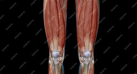 Premium Photo | The knee is a modified hinge joint which permits ...