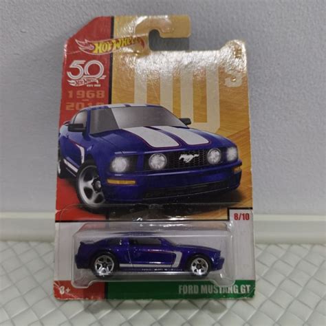 Jual Hot Wheels Ford Mustang GT 50th Anniversary Shopee Indonesia