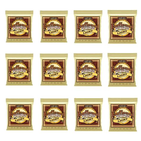 12 Sets Ernie Ball Acoustic Guitar Strings 11-52 EARTHWOOD | Reverb