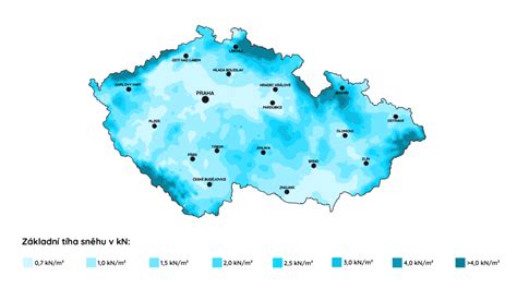 Zóny zatížení sněhem Memodo CZ a SK