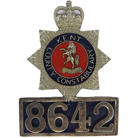 Kent County Constabulary Breast Star Number Uk Police Or Prison Insi