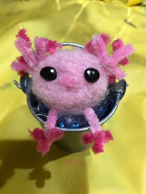 🌊 Pom Pom Axolotl 🌸 Girl Scout Crafts Scouts Crafts Girl Scout