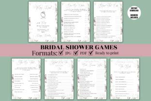 Printable Bridal Shower Games Bundle Graphic By Kkdigitalprints