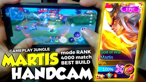 Handcam Martis Match Gameplay Best Build Martis Top Global