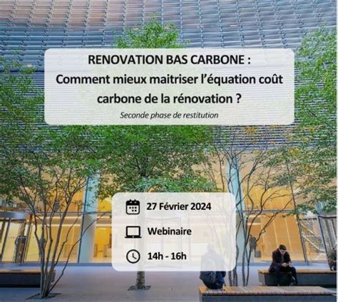 Webinaire du Hub Bas Carbone Maîtriser l équation coût carbone de