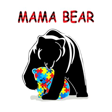 Mama Bear Autism - Mama Bear Autism - Tapestry | TeePublic