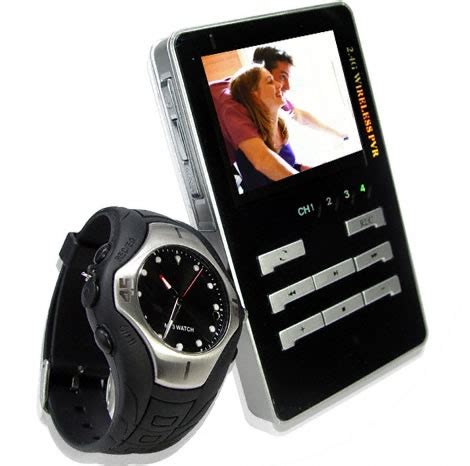 Spy Camera Watch with Wireless LCD Receiver - GeekAlerts