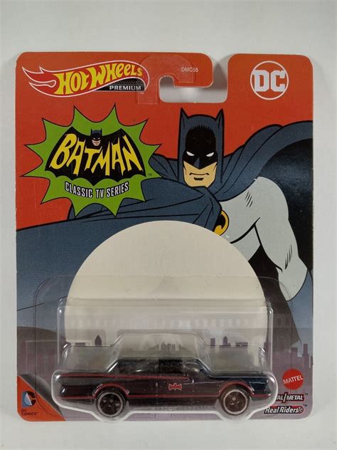 Hot Wheels Tv Series Batmobile Premium Dc Comics W Real Riders