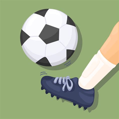 Cartoon Foot Kicking A Soccer Ball at Kimberly Whitehead blog