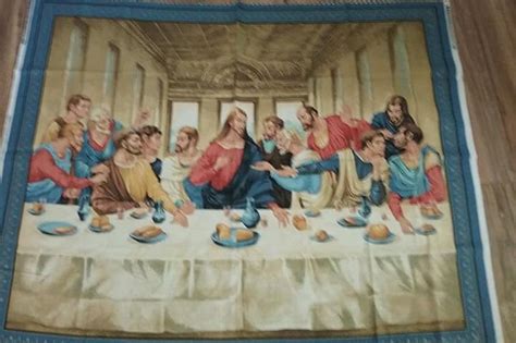 The Last Supper Quilting Sewing Fabric Panel Vip Cranston Jesus And