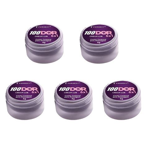 FORSEXY 100DOR POMADA PARA SEXO ANAL SEM DOR 4G KIT 05 UNIDADES Tulipa Sex Shop