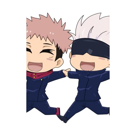 Yuji Gojo Chibi Frolic JJK Megumi Fushiguro Chibi Jujutsu Kaisen