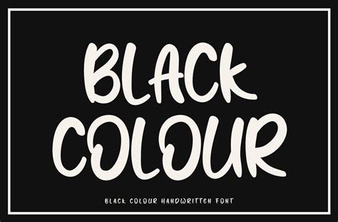 Black Colour Font | dafont.com