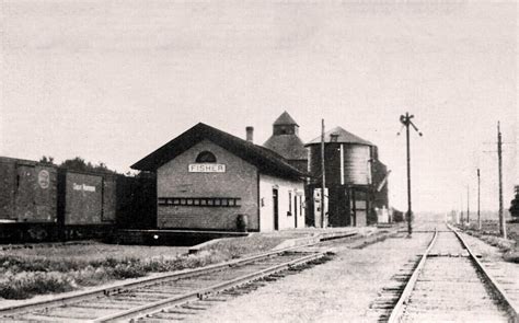 Nice View Of The Great Northern Railroad Depot In Fisher Minnesota