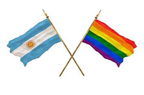 Premium Photo Background For Designers National Day 3d Model National Flags Argentine And Gay