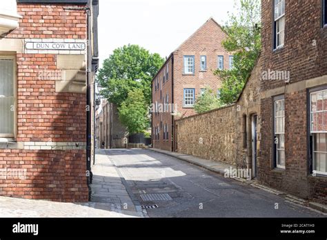 Historic Street Cathedral Close Period Houses North Bailey Count Hi Res