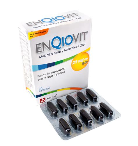 Enqiovit Multivitaminas Y Minerales Q10 Con Omega 3 Y Maca Caja X 30