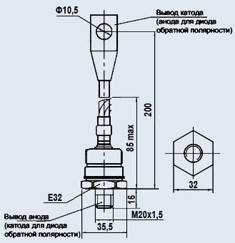 Д161-320-6, Диоды низкочастотные, характеристики, применение, даташит ...