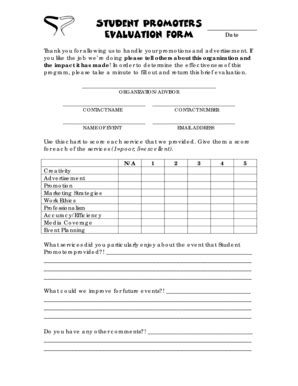 Fillable Online Clubs Orgs Columbusstate Evaluation Form Clubs