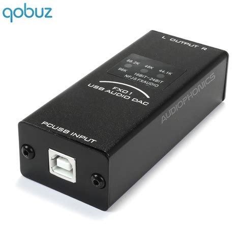 Fx Audio Fx01 Usb Dac Stereo Pcm5102 24bit 96khz Black Audiophonics