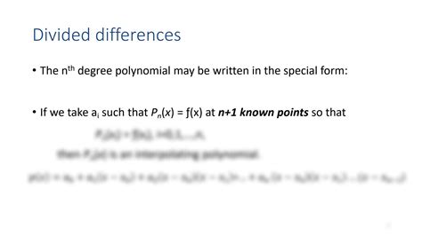 Solution Ch Interpolation Divided Differences Studypool