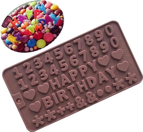 Productgoods Moule Chocolat En Silicone Joyeux Anniversaire Moule