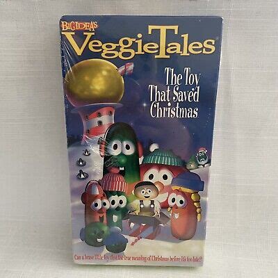 Veggietales The Toy That Saved Christmas Vhs New Sealed Green