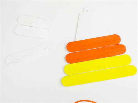 Candy Corn Popsicle Stick Craft Fun365