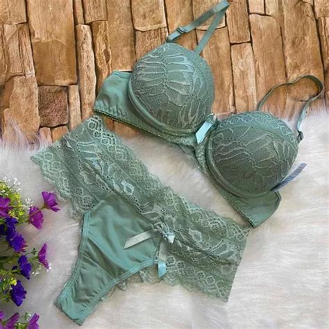 Kit Conjuntos Lingerie Renda Sutiã E Calcinha Atacado Frete grátis